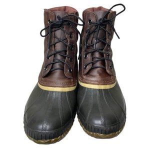 Sorel Cheyanne Outdoor Duck Winter Boot Brown Black 1750241 Waterproof  Sz 9